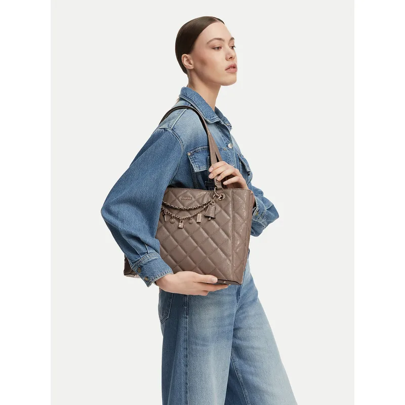 Τσάντα Guess Libby HWGG99 12250 Μπεζ