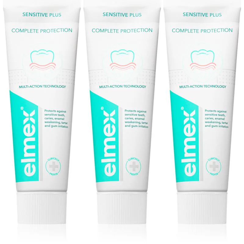 Elmex X Přepsat Complete Protection δυναμωτική οδοντόπαστα 3x75 ml
