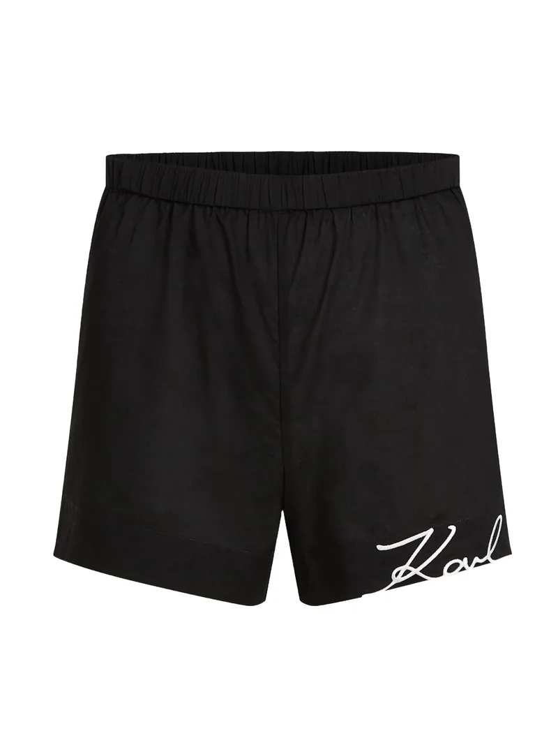 Γυναικείο Signature Σορτς Μαύρο Karl Lagerfeld A1W46038-999 BLACK
