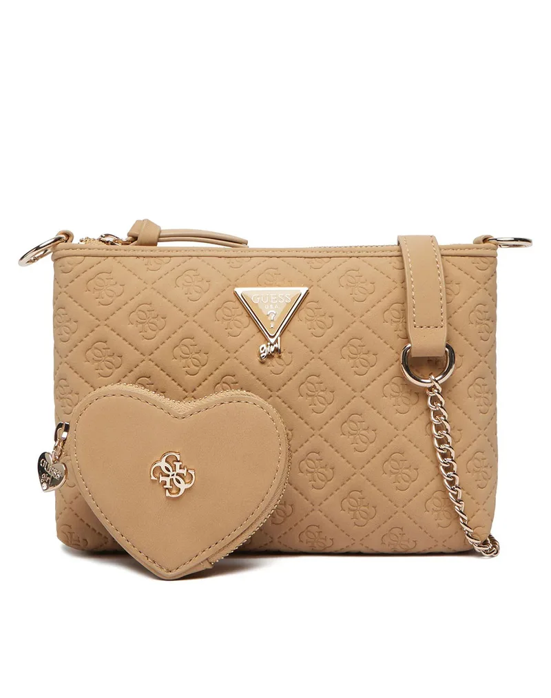 GUESS DEBOSSED MINI CROSSBODY ΤΣΑΝΤΑ ΠΑΙΔΙΚΟ GIRL J6GZ36WR200-A10L Biege