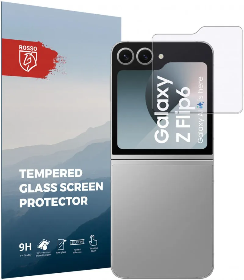 Tempered Glass Samsung Galaxy Z Flip7 FE / Z Flip6 Κόκκινο Αντιχαρακτικό Γυαλί Προστασίας Εξωτερικής Μικρής Οθόνης - Clear (8719246459009)
