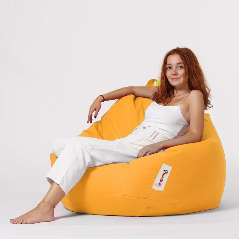 Πουφ Πολυθρόνα Κήπου Premium Xxl - Yellow 248Frn1173 (115x130)