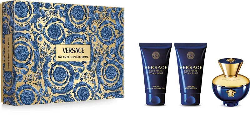 Versace Dylan Blue Gift Set for Women Edp 50 ml + Bath and Shower Gel 50 ml + Body Milk 50 ml