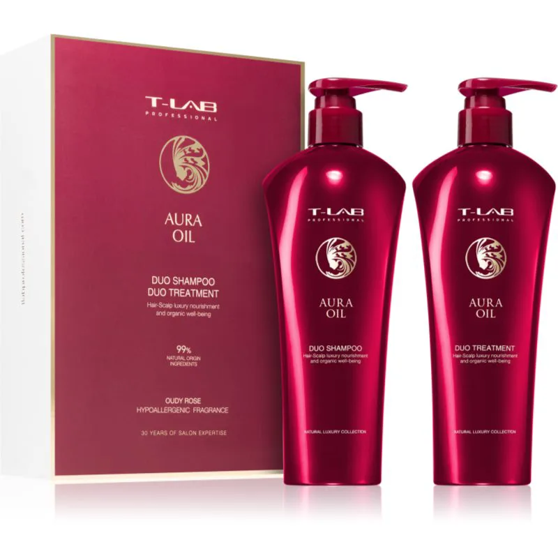 T-LAB Professional Aura Oil σετ δώρου για θρέψη και ενυδάτωση