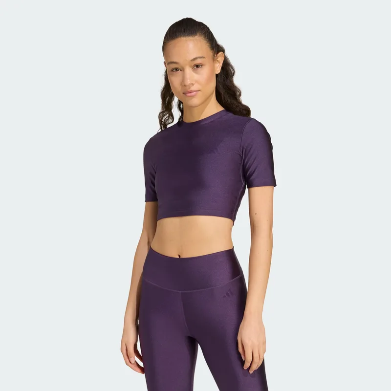adidase Shine Γυναικείο Cropped T-Shirt (9000237054_87131)