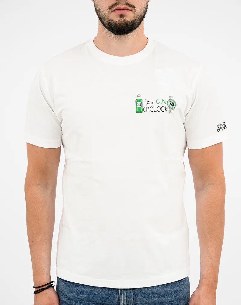 MC2 PORTOFINO-T-SHIRT-GIN CLOCK 01N EMB POT0001-04432L-04432L White