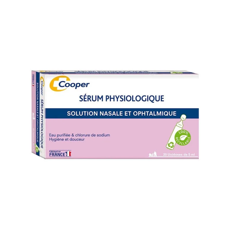 Cooper Physiological Serum 20 single doses of 5 ml