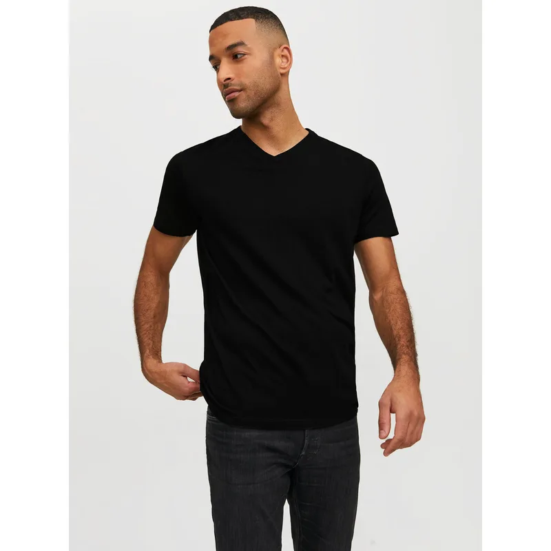 Jack & Jones T-Shirt Basic 12156102 Μαύρο Standard Fit