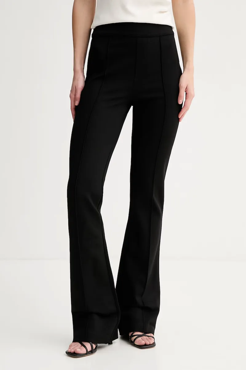HUGO παντελόνι wide leg γυναικείο με βισκόζη Nolphine