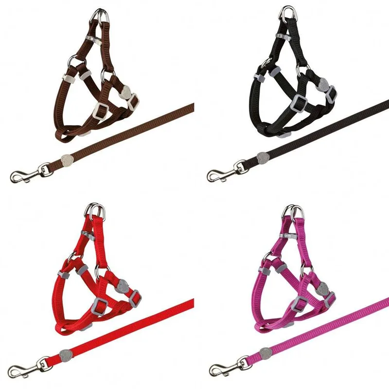 ΣΕΤ ΓΑΤΑΣ TRIXIE HARNESS WITH LEAD 26-37CM ΓΚΡΙ