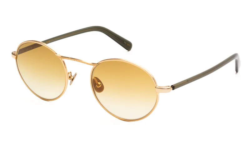 MOSCOT ΓΥΑΛΙΑ ΗΛΙΟΥ MOSCOT KANAKA GOLD DARK GREEN 4921 KANAKA Χρυσό