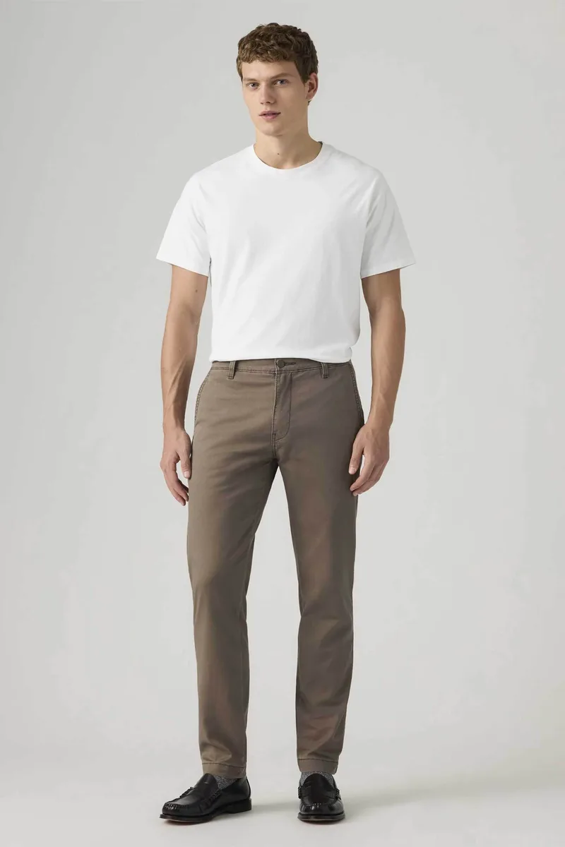 Levi's® ανδρικό παντελόνι chino Regular Tapered Fit "Xx" - 171960198 Καφέ