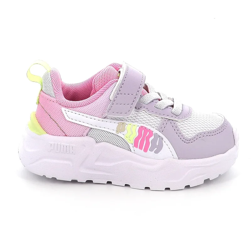Παιδικό Αθλητικό Παπούτσι για Κορίτσι Puma Trinity 2 Lt Come On Ac + Inf Χρώματος Λευκό 405022-02