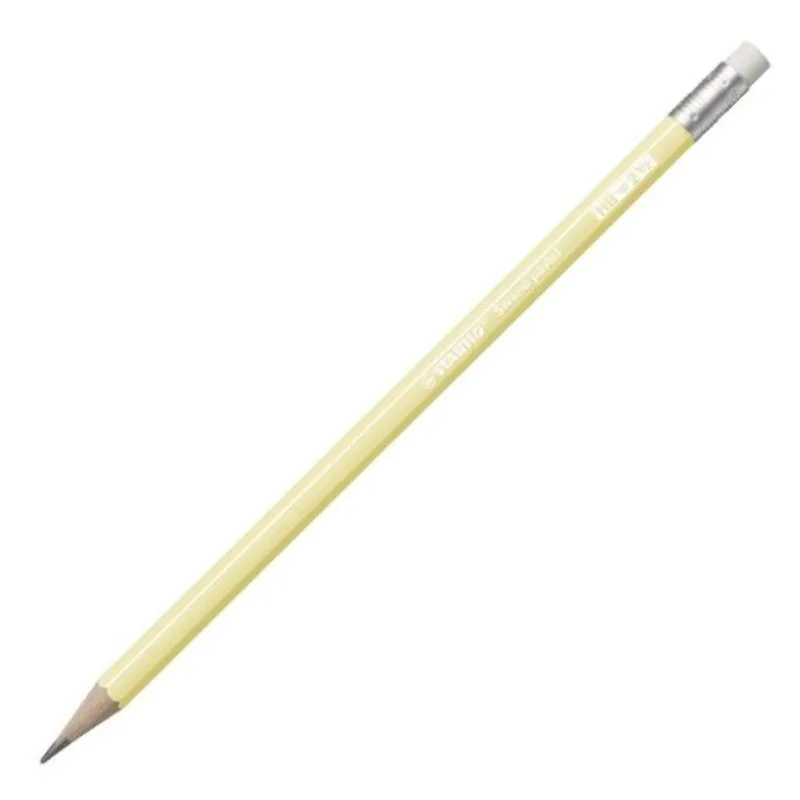 Μολύβι Stabilo Pastel Yellow με γόμα 4908/01