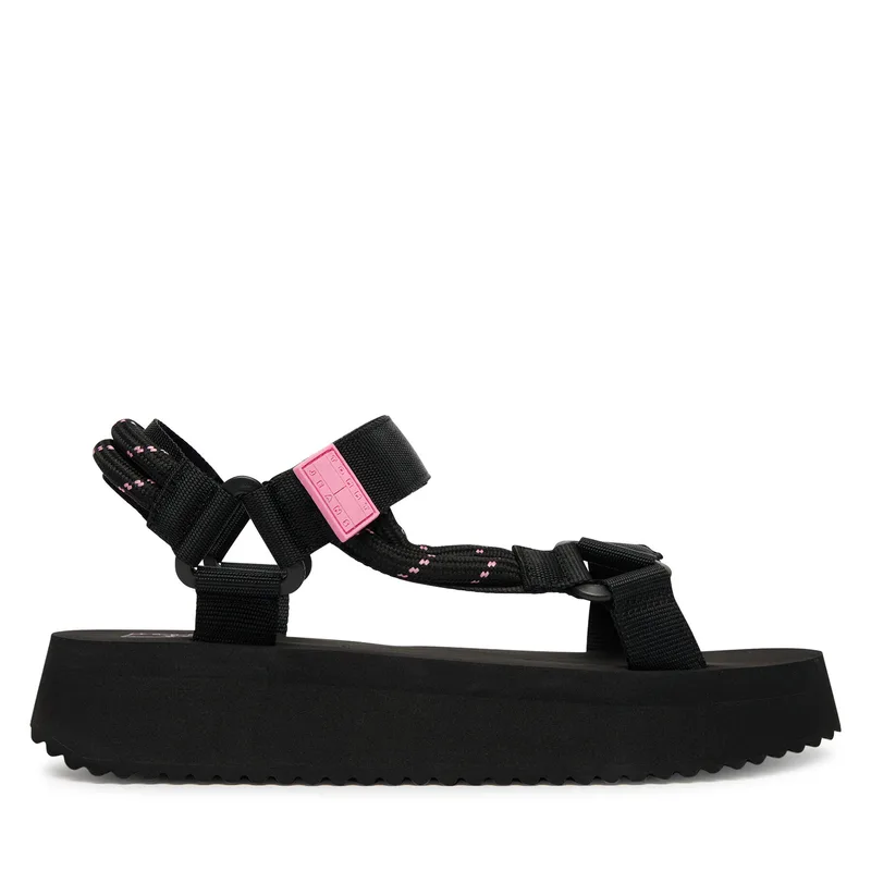 Σανδάλια Tommy Jeans Tjw Eva Rope Sandal EN0EN02970 Μαύρο
