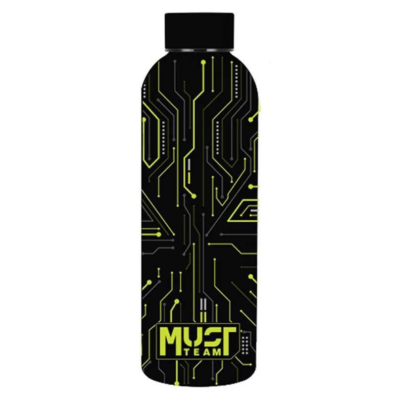 ΠΑΓΟΥΡΙ ΘΕΡΜΟΣ 500ML ΑΝΟΞΕΙΔΩΤΟ 7,4Χ22,2CM MUST TEAM ΜΑΥΡΟ TECH ΠΡΑΣΙΝΟ
