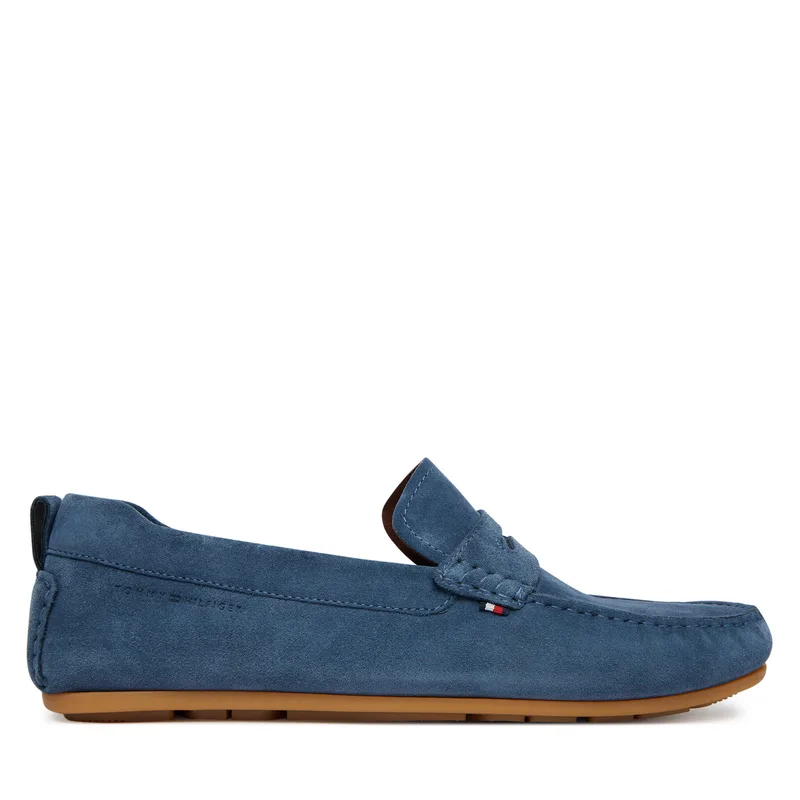 Μοκασίνια Tommy Hilfiger Core Hilfiegr Suede Driver FM0FM05789 Μπλε