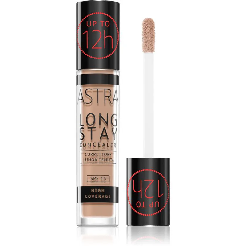 Astra Make-up Long Stay κονσίλερ με υψηλή κάλυψη SPF 15 απόχρωση 4,5W Peach 4,5 μλ