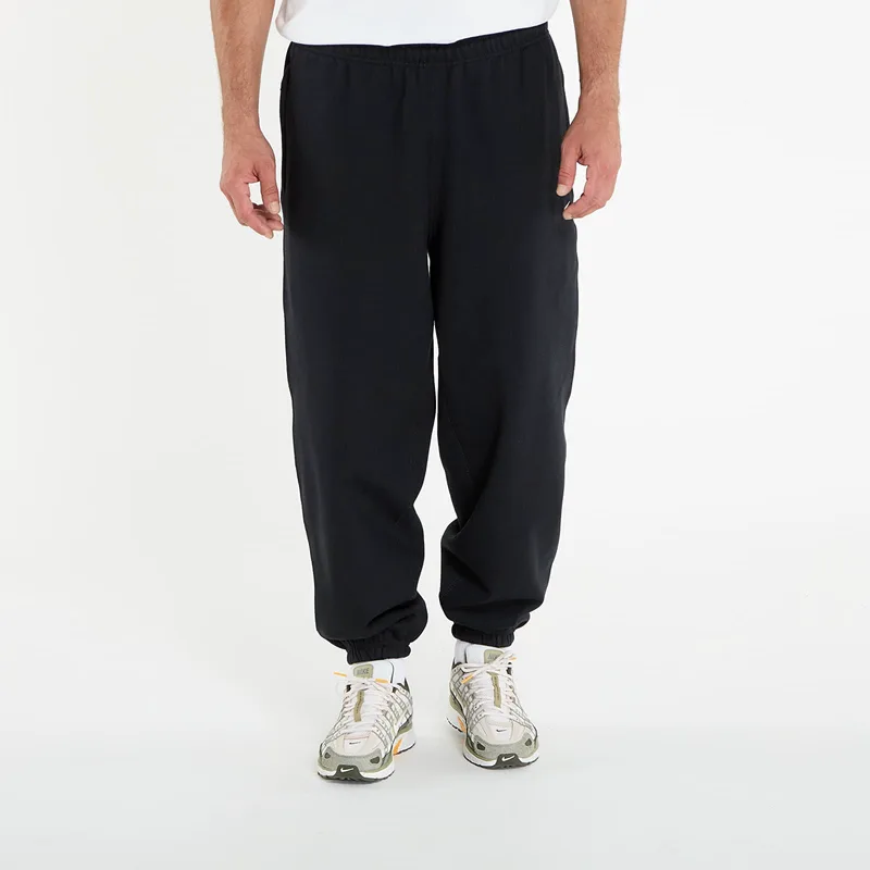 Φόρμα Nike Solo Swoosh Men's Cuffed Fleece Pants Black/ Black/ White XL
