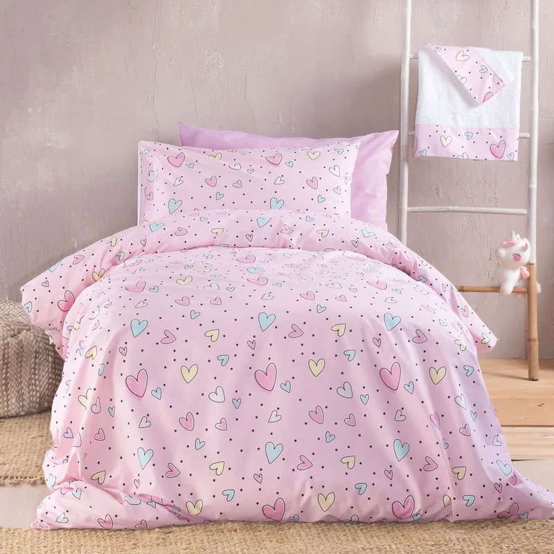 Κουβερλί Μονό (Σετ 160x240) Rythmos Symbol Pop Hearts