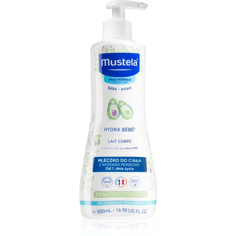 Mustela Bébé Hydra Bébé ενυδατικό γαλάκτωμα σώματος για παιδικό δέρμα 500 ml
