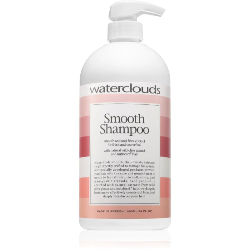 Waterclouds Smooth Shampoo ισιωτικό σαμπουάν για ατίθασα και κρεπαρισμένα μαλλιά 1000 ml