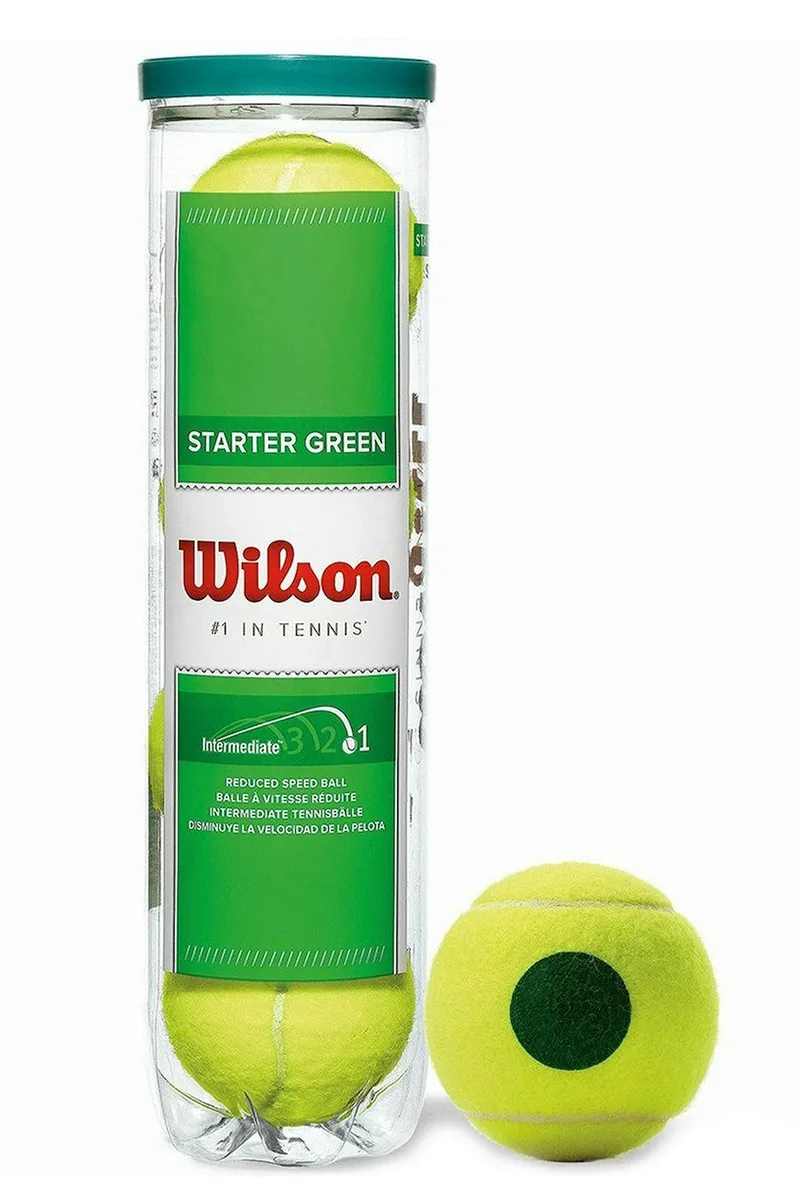 Μπαλάκια Τένις Wilson Starter Play Green Junior x4 WRT137400-00