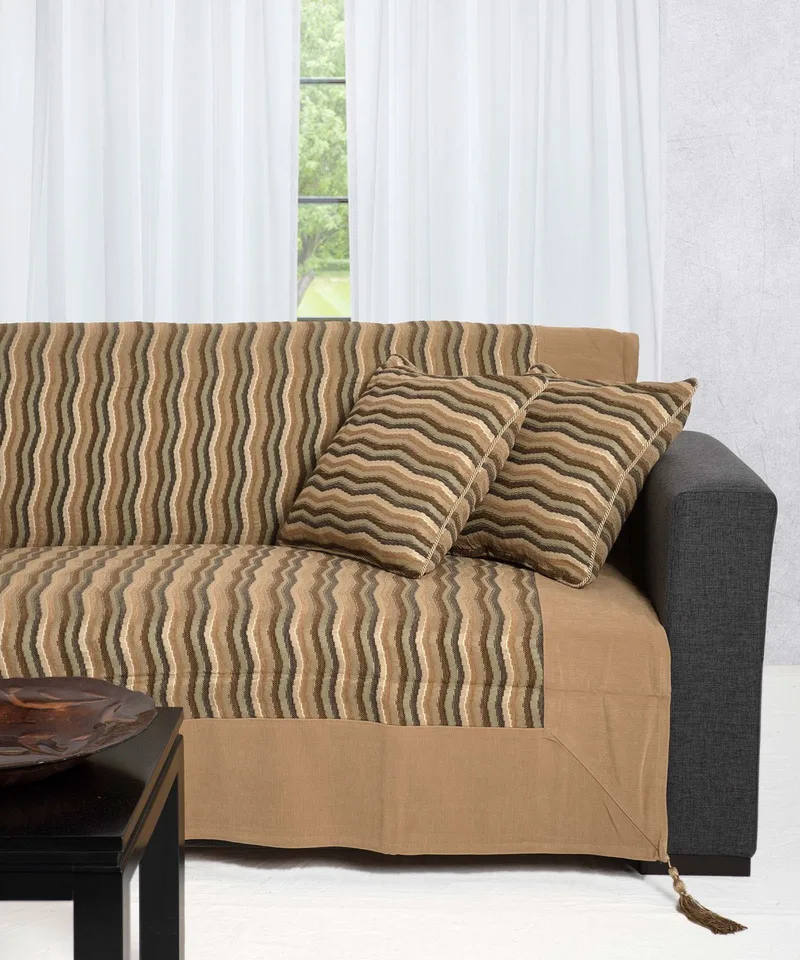 Ριχτάρι Πολυθρόνας Silk Fashion 602 Κύμα Ivory 150x180