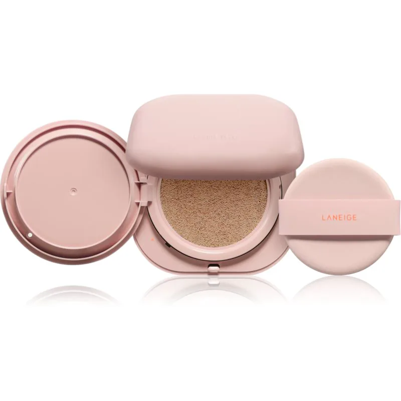 LANEIGE Neo Cushion Glow λαμπρυντικό συμπαγή μεικ απ απόχρωση 21N1 Μπεζ 30 γρ