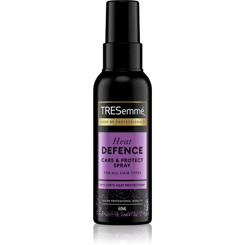 TRESemmé Heat Protection Defence Spray θερμοπροστατευτικό σπρέι για επεξεργασία με σίδερο ή ψαλίδι μαλλιών 60 ml