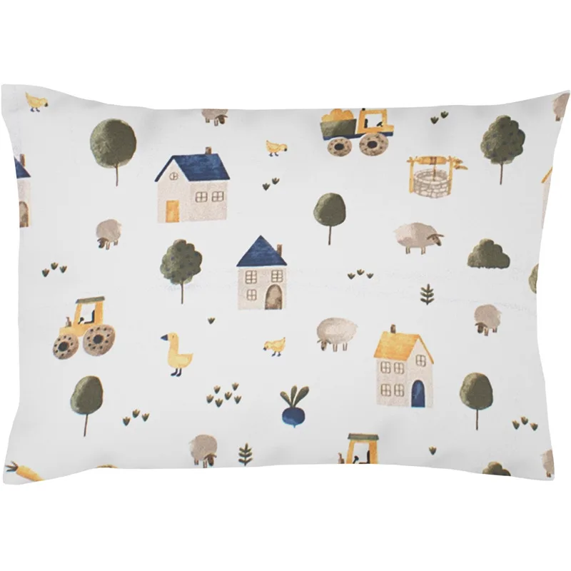 Βρεφική Μαξιλαροθήκη 35x45 Dimcol Village 579 Green
