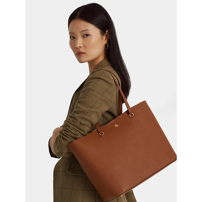 Τσάντα Lauren Ralph Lauren 431911655002 Καφέ