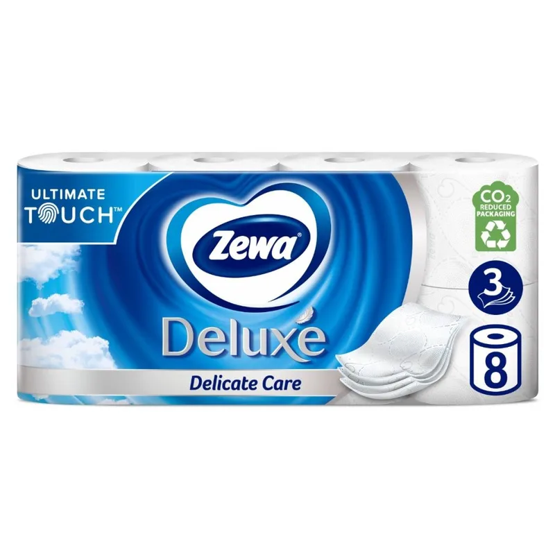 Χαρτί Υγείας Zewa Deluxe Delicate Care με άρωμα 3φυλλο 8 ρολά