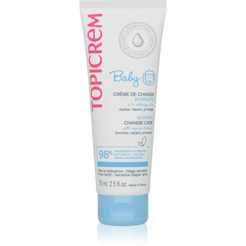 Topicrem BABY Barrier Change Care παιδική προστατευτική κρέμα κατά το σύγκαμμα 75 ml