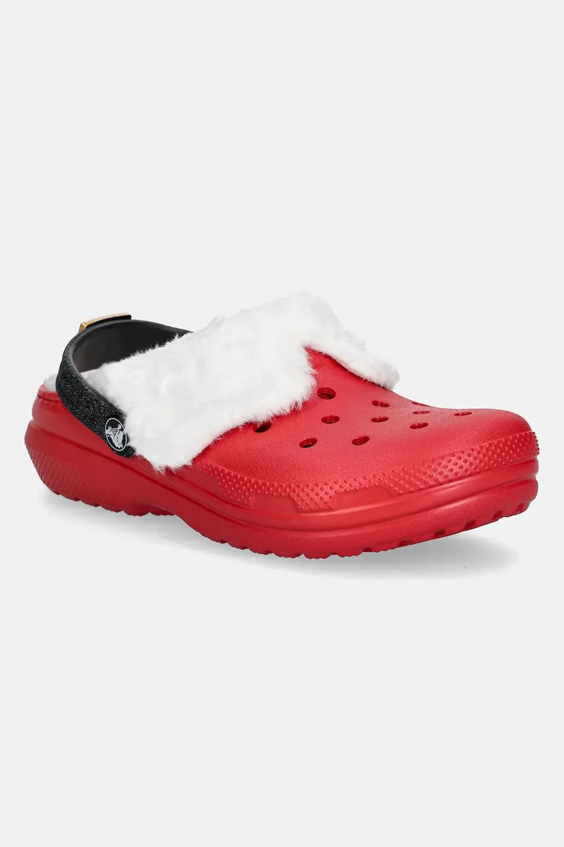 Παιδικές παντόφλες Crocs CLASSIC LINED SANTA CLOG