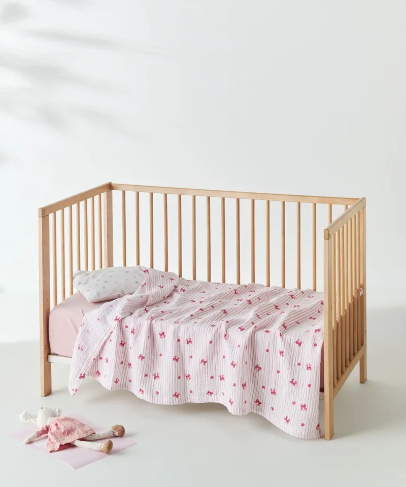 Κουβέρτα Αγκαλιάς Kentia Sassy A Ροζ-White 70x100