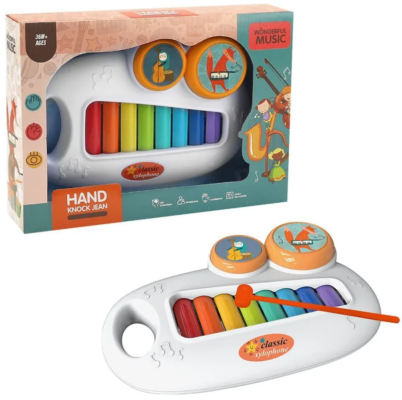 Ξυλόφωνο Hand Knock 28x6x20εκ. Toy Markt 76-162 - Toy Markt - 76-162