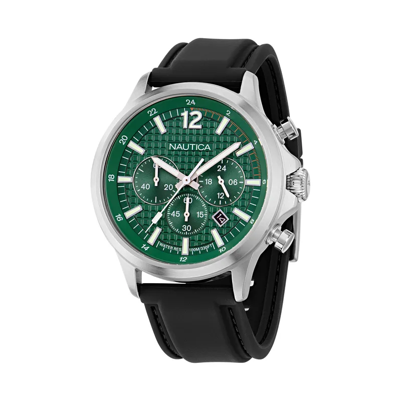 Ρολόι Nautica Blueocean Chronograph NAPBOF401 Μαύρο
