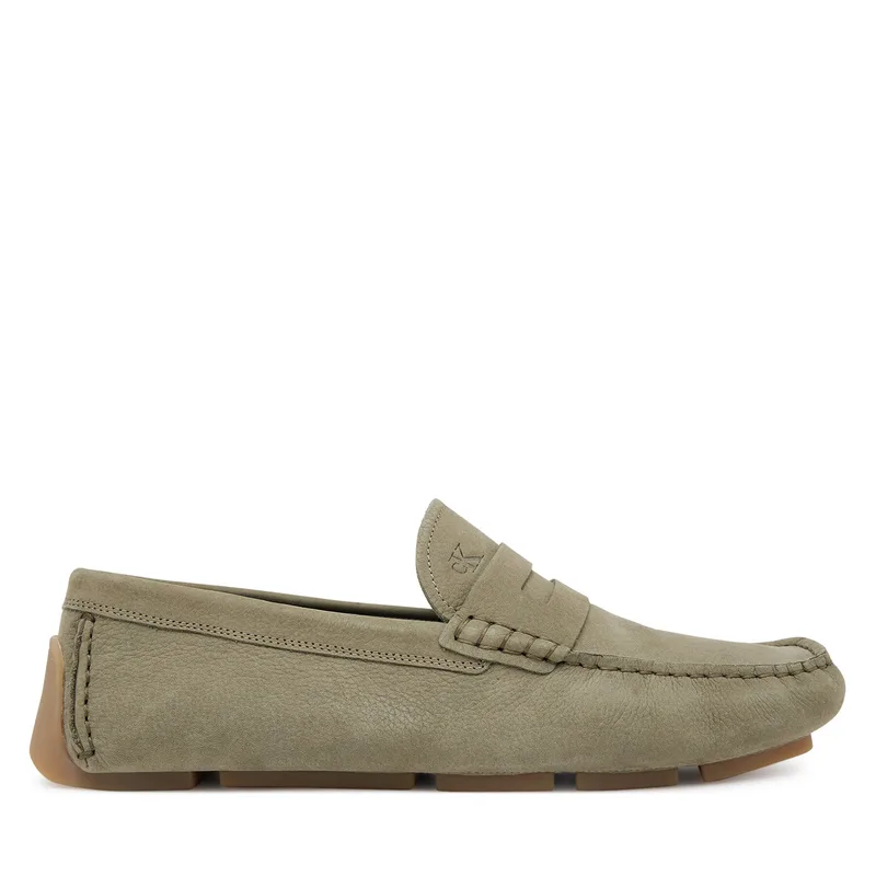 Μοκασίνια Calvin Klein Driver Penny Nu HM0HM01866 Πράσινο