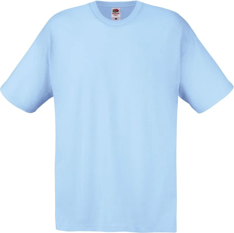 Original T-Shirt Fruit of the Loom 61-082-0 Sky Blue