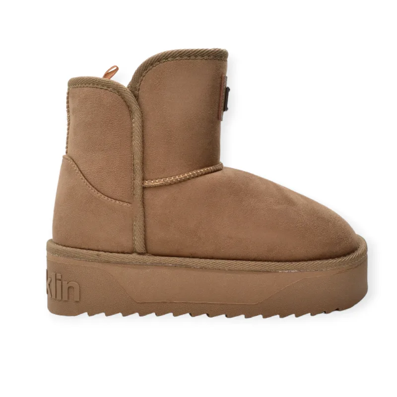 D.FRANKLIN ΓΥΝΑΙΚΕΙΟ ΜΠΟΤΑΚΙ BOOTS NORDIC.V2 BASIC LOW TAUPE DFSH371004-TAUP