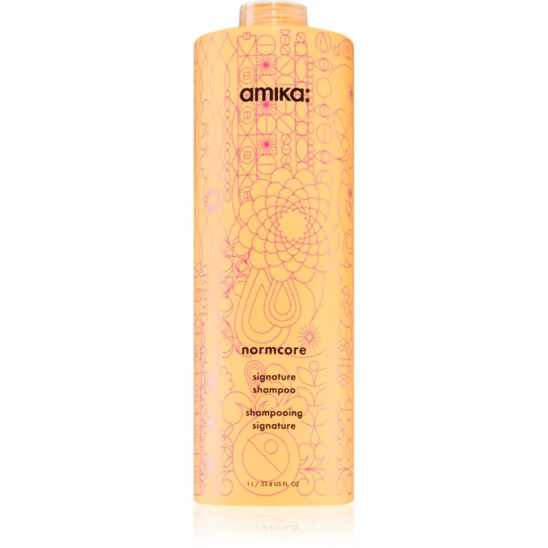 amika Normcore Signature Shampoo απαλό σαμπουάν για όλους τους τύπους μαλλιών 1000 ml