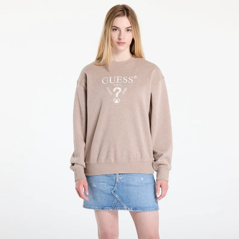 Φούτερ GUESS Roberta Cn Sweatshirt Μπεζ M