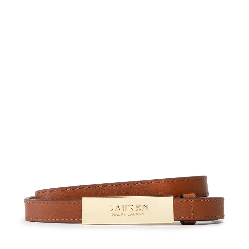Ζώνη Γυναικεία Lauren Ralph Lauren New Plaque 412873090002 Καφέ