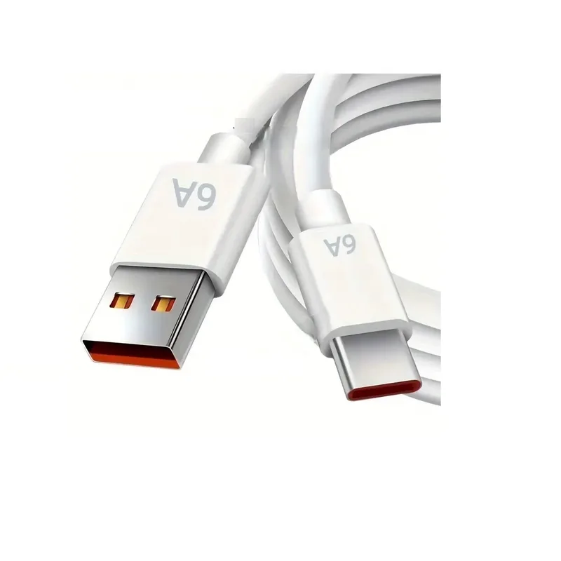 ΚΑΛΩΔΙΟ ΦΟΡΤΙΣΗΣ USB TYPE C 1m ΛΕΥΚΟ (6Α)
