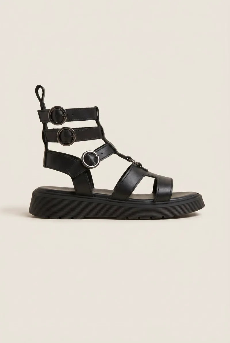 TFP Gladiator Sandals Cut Out - 321 - Μαύρο Ματ