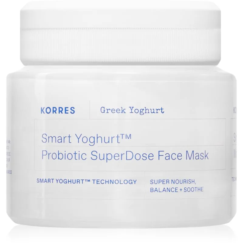 Korres Smart Yoghurt™ Probiotic SuperDose Face Mask δροσιστική ενυδατική μάσκα με προβιοτικά 100 ml