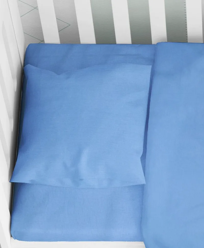 Μαξιλαροθήκη Φάκελος Βαμβακερή Bebe 35x45εκ. Solid 498 Sky Blue DIMcol (Ύφασμα: Βαμβάκι 100%, Χρώμα: Γαλάζιο ) - DimCol - 1910817706249882