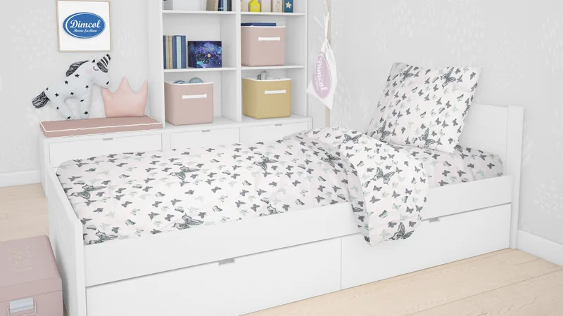 Μαξιλαροθήκη Dimcol Butterfly 57 Green 50x70