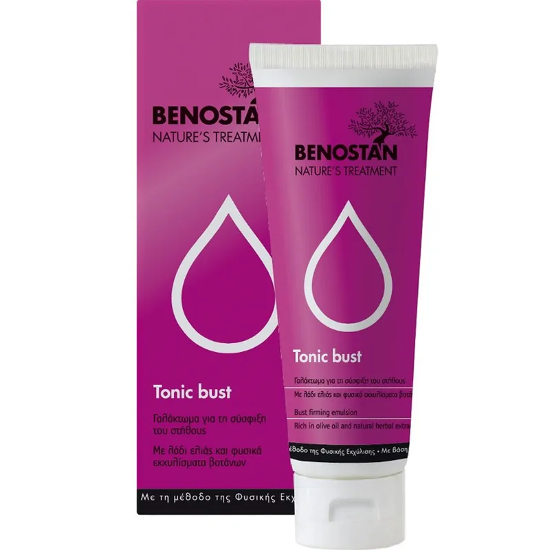 Benostan Tonic Bust Firming Emulsion Γαλάκτωμα για Σύσφιξη Στήθους με Λάδι Ελιάς & Φυσικά Εκχυλίσματα Βοτάνων 125ml